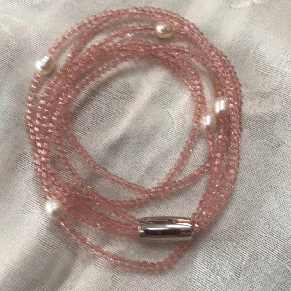 Retired Vantel Pearl Drawn to you wrap bracelet